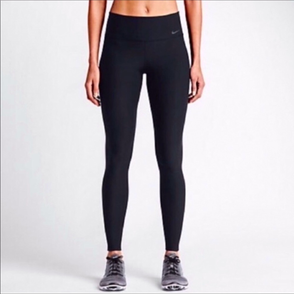 Nike One Legend Dri-Fit long 7/8 length black athletic exercise leggings S